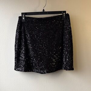 Abercrombie & Fitch Women Sequin Black Skort Size 
Small NWT
